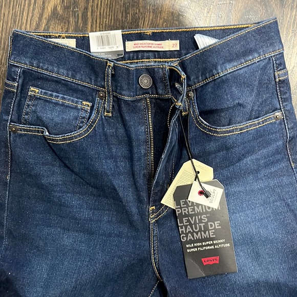 Levi’s Mile High Super Skinny Size 27 - Picture 1 of 3